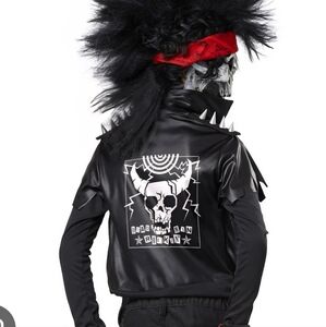 Dead Man Rockin Adults Large Halloween  Vest